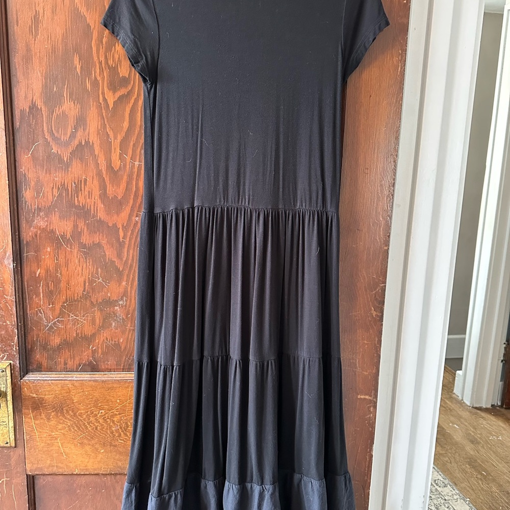 Black Tiered Maxi Dress